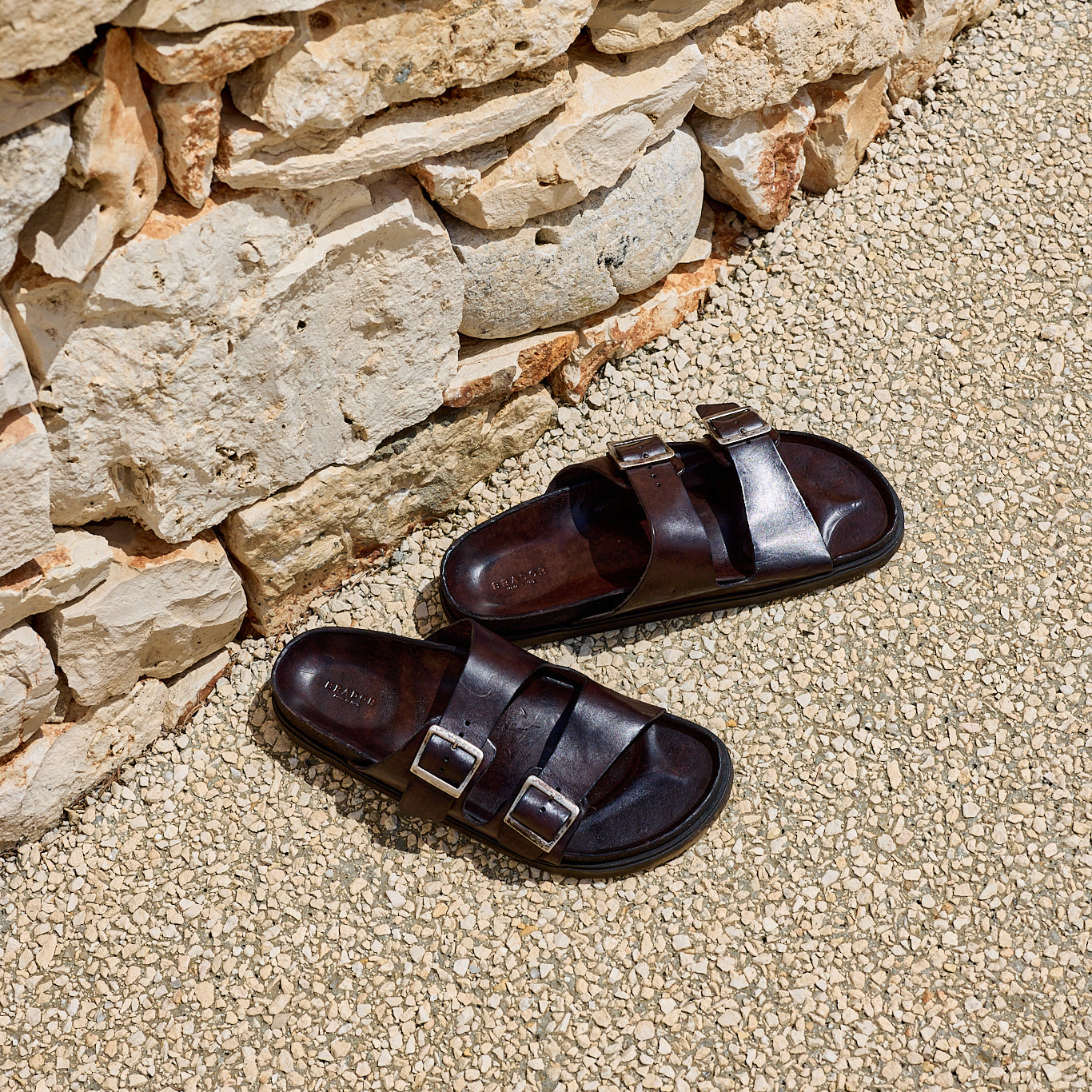 SANDALES POUR HOMMES - PANTOUFLES EN CUIR POUR HOMMES | FABRIQUÉ EN ITALIE